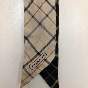 Coach Reversible %100 Silk Twilly